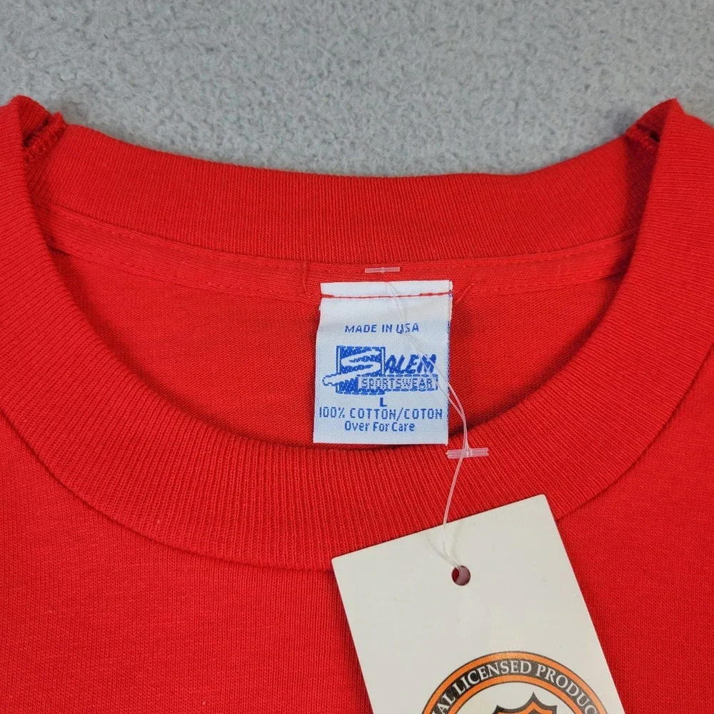 Vintage 1995 Detroit Red Wings Conference Champs T-Shirt Men's Lrg Salem New NOS - Picture 5 of 9